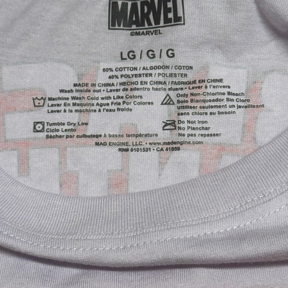 Marvel Red and Gray Short Sleeve Black Panther Tee Shirt - Picture 4 of 4